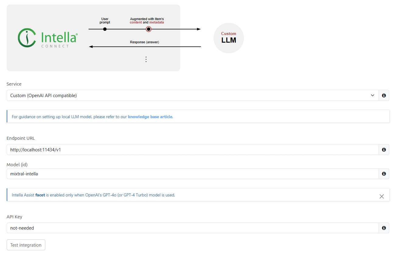 Windows 版 Intella Assist 設定畫面